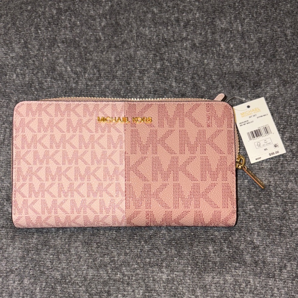 Michael Kors Pink Zip Wallet